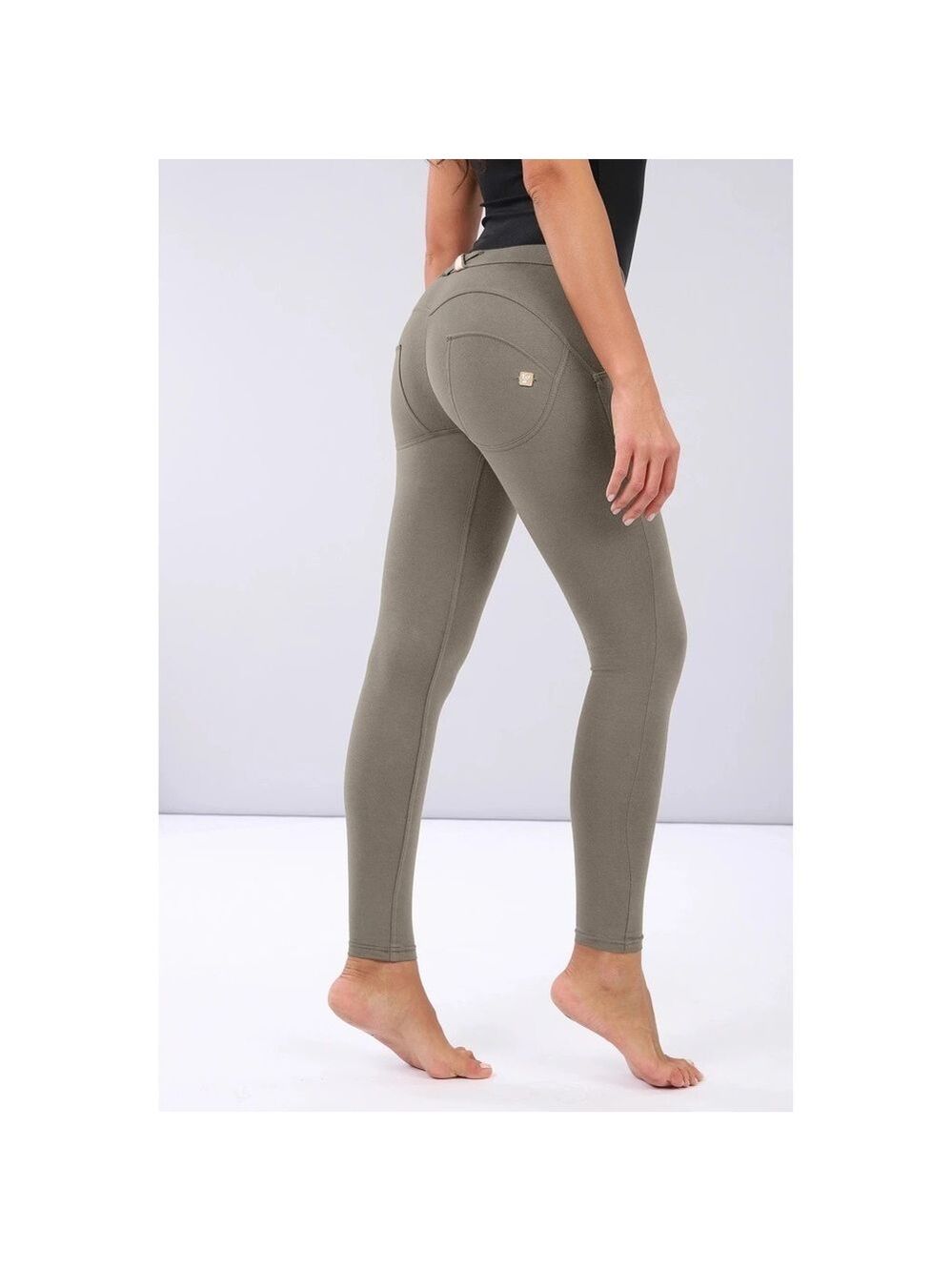 FREDDY WR.UP KHAKI Olive GREEN SKINNY leggings Sz S